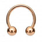 Piercing podkova, farba ružové zlato, hr. 1,6 mm