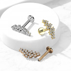 Piercing do brady so zirkónmi