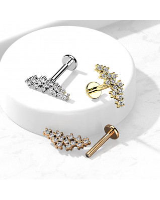 Piercing do brady so zirkónmi