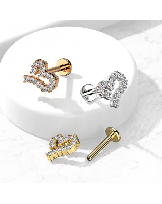 Piercing do brady - srdiečko