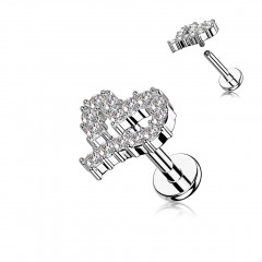 Piercing do brady - srdiečko