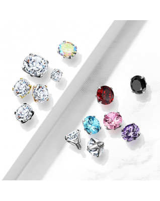 Ozdobný kamienok k mikrodermálu, priemer 2,5 mm, číra farba