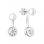 Perlové náušnice – biele prírodné perly