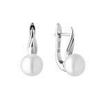 Perlové náušnice – biele prírodné perly