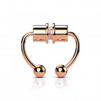 Pozlátený falošný septum piercing do nosa