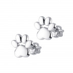 Strieborné skrutkovacie náušnice tlapky