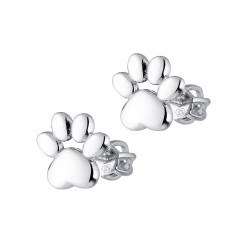 Strieborné skrutkovacie náušnice tlapky