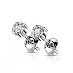 Titanové náušnice so zirkónmi