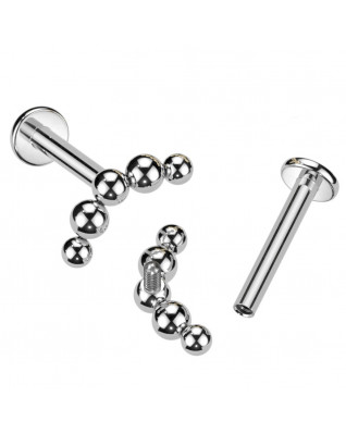 Piercing do brady - labreta titán 1,2 x 8 mm
