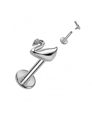 Piercing do brady - labreta TITAN, 1,2 x 8 mm