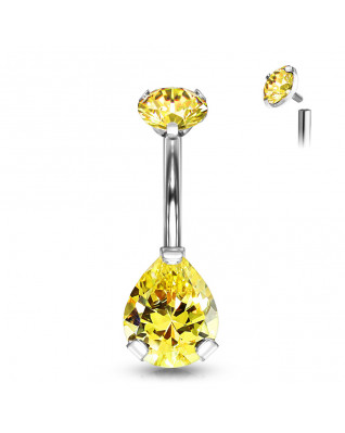 Piercing do pupku kvapka - TITAN