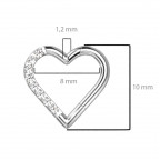 Segment kruh - helix / cartilage / tragus / septum piercing TITAN, 1,2 x 8 mm