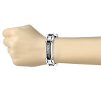 Pánsky oceľový náramok grécky kľúč, hr. 15 mm