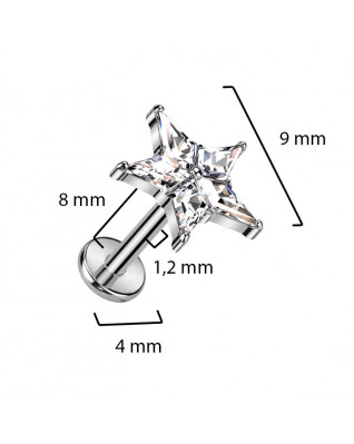 Piercing do brady - labreta TITAN