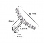 Piercing do brady - labreta TITAN