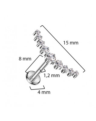 Piercing do brady - labreta TITAN
