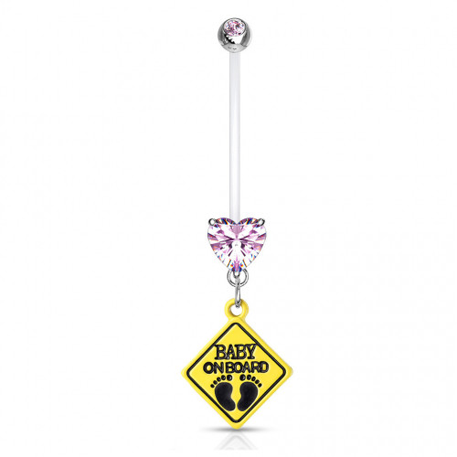 Tehotenský piercing do pupku - baby on board