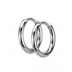 Oceľové náušnice krúžky 12mm