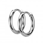 Oceľové náušnice krúžky 14mm