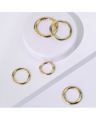 Zlatý piercing - segment kruh, Au 585/1000