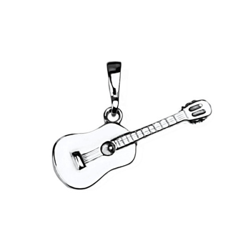 Strieborný prívesok gitara