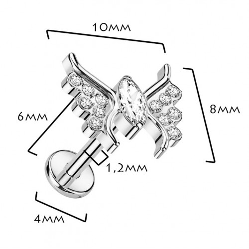 Piercing do brady - labreta TITAN