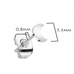 Titánové náušnice nechtíky