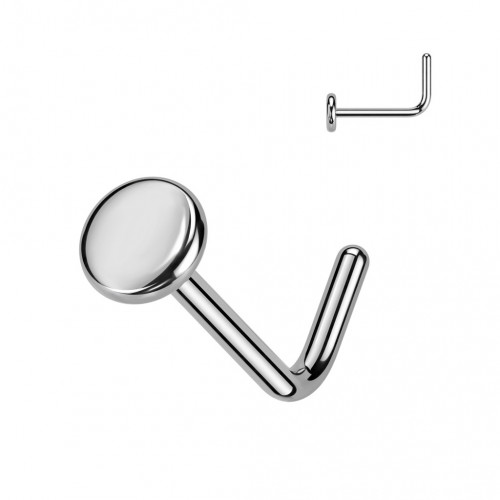 Piercing do nosa placka 3mm - TITAN