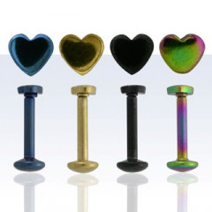 Piercing do brady - labreta srdiečko