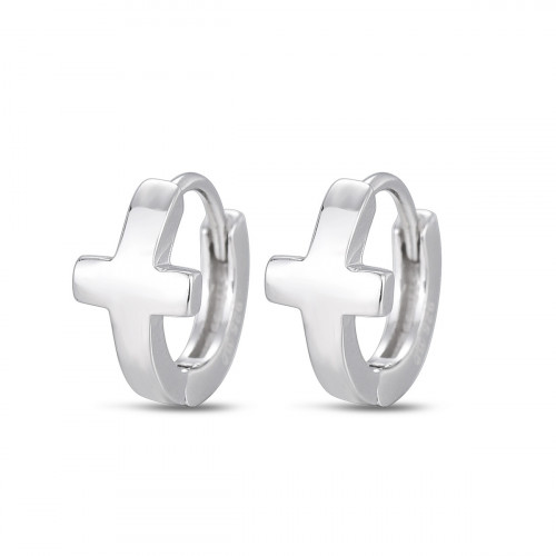 Strieborné náušnice s krížikmi