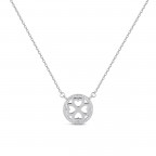 Strieborný náhrdelník štvorlístok