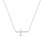 Strieborný náhrdelník s krížom