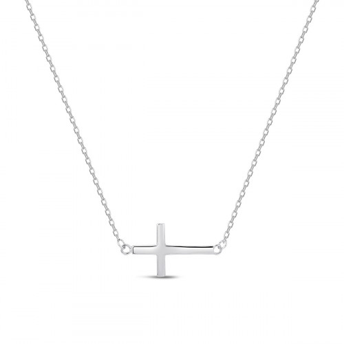 Strieborný náhrdelník s krížom