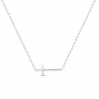 Strieborný náhrdelník s krížom