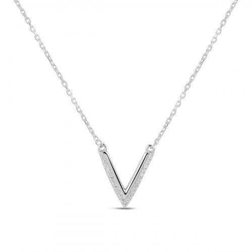 Strieborný náhrdelník šípka