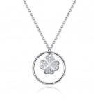 Stříbrný náhrdelník čtyřlístek