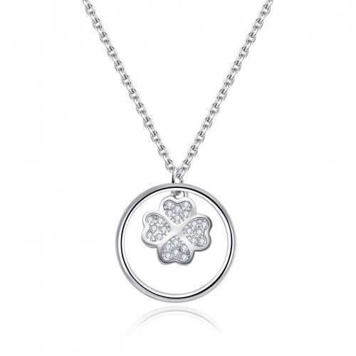 Stříbrný náhrdelník čtyřlístek