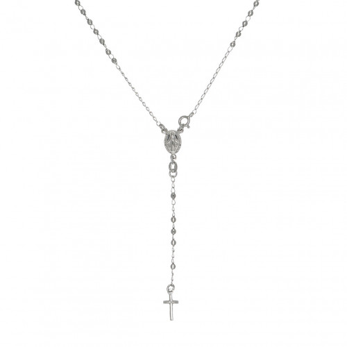 Strieborný náhrdelník ruženec