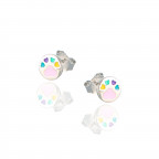 Detské strieborné náušnice s tlapičkami