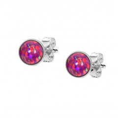 Strieborné opálové náušnice