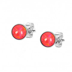 Strieborné opálové náušnice