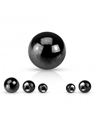 Náhradná oceľová gulička čierna 1,6 mm