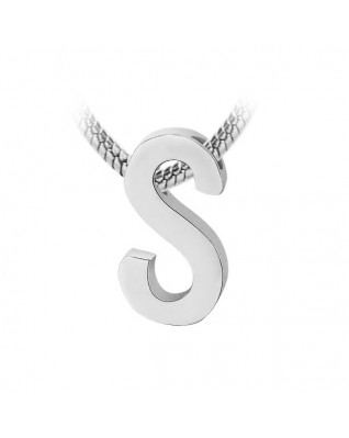 Navliekací oceľový prívesok iniciála - písmeno