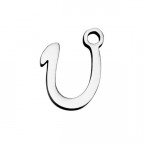 Drobný oceľový prívesok - písmeno - iniciála