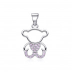 Strieborný prívesok medvedík