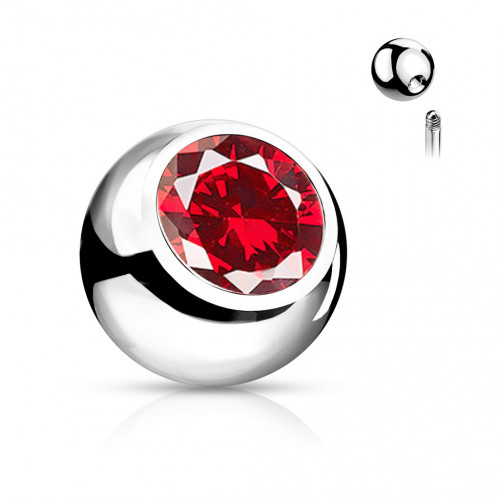 Náhradná gulička s kamienkom 1,2 x 3 mm