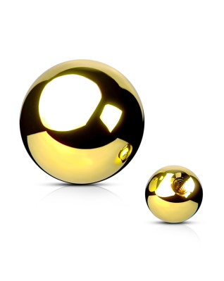 Oceľová náhradná gulička 1,2 x 3 mm, farba žlté zlato