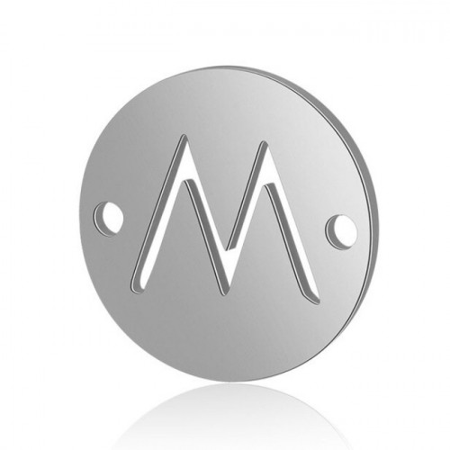 Oceľový komponent - iniciálka M