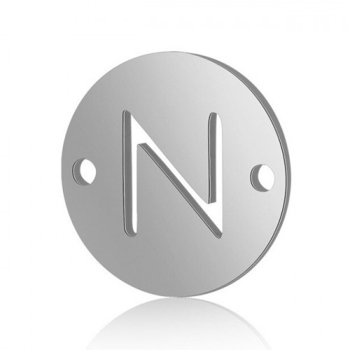 Oceľový komponent - iniciálka N