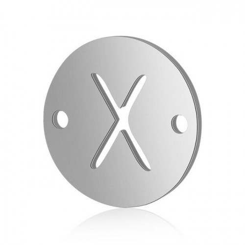 Oceľový komponent - iniciál X